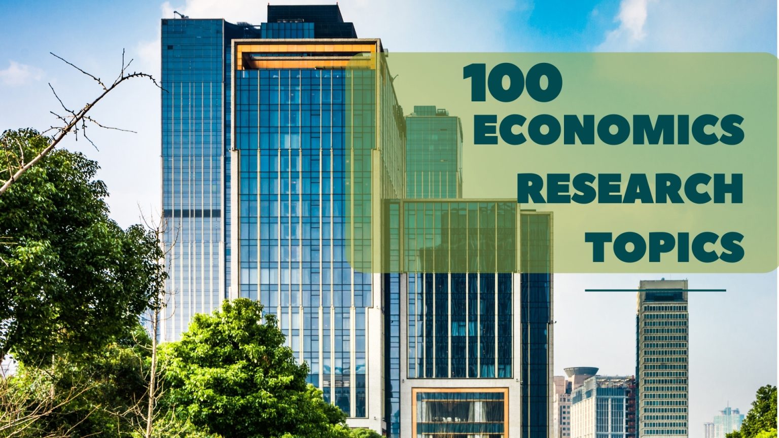 economics research topics 2020